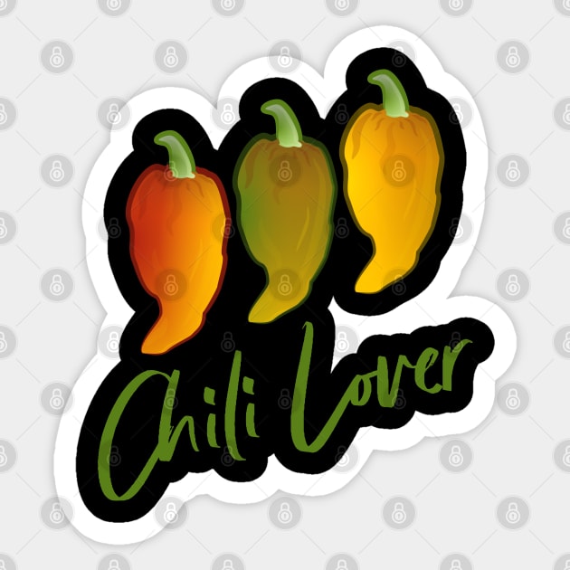 Ghost Pepper Chili Lover Sticker by PCB1981